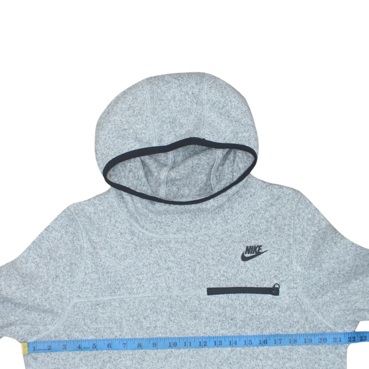 Mens UK Size L Nike Grey Pullover Hoodie