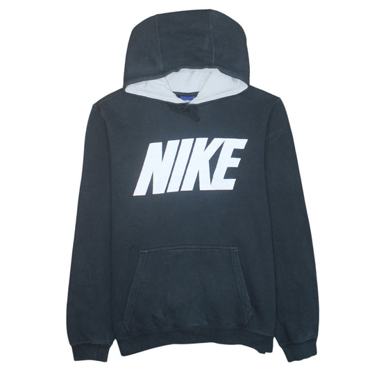 Womens UK Size M Nike Black Pullover Hoodie