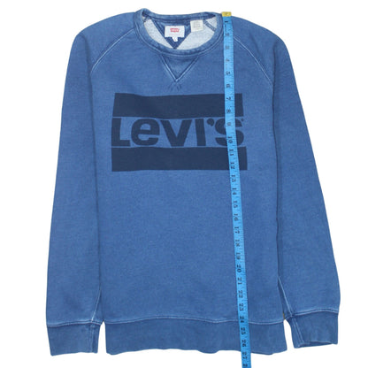 Mens UK Size S Levi's Blue Pullover Sweatshirt