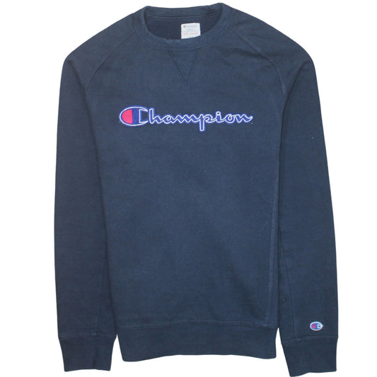 Mens UK Size M Champion Blue Pullover Sweatshirt