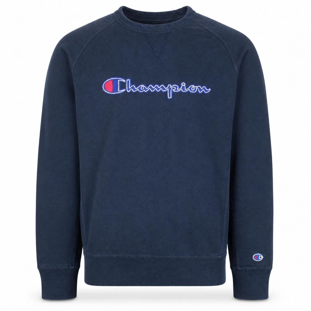 Mens UK Size M Champion Blue Pullover Sweatshirt