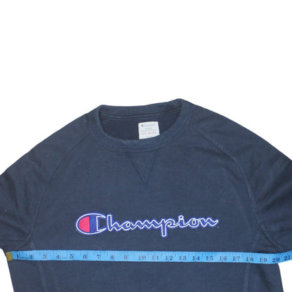 Mens UK Size M Champion Blue Pullover Sweatshirt
