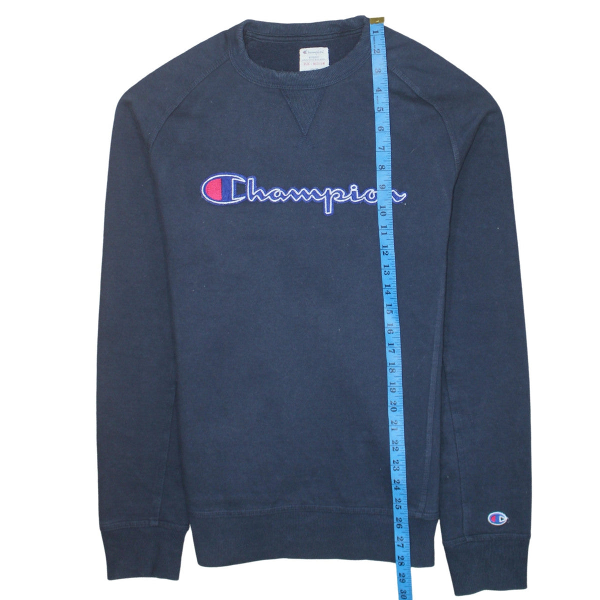 Mens UK Size M Champion Blue Pullover Sweatshirt