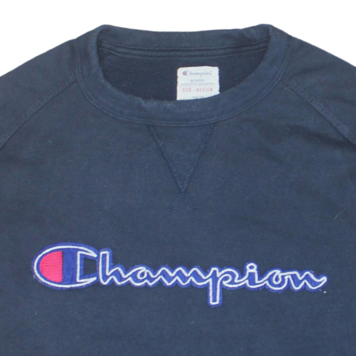 Mens UK Size M Champion Blue Pullover Sweatshirt