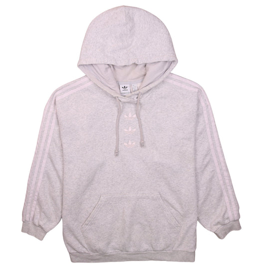 Womens UK Size 12 adidas Grey Pullover Hoodie