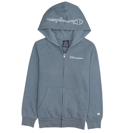 Boys UK Size 9-10 Years Champion Blue Full Zip Hoodie