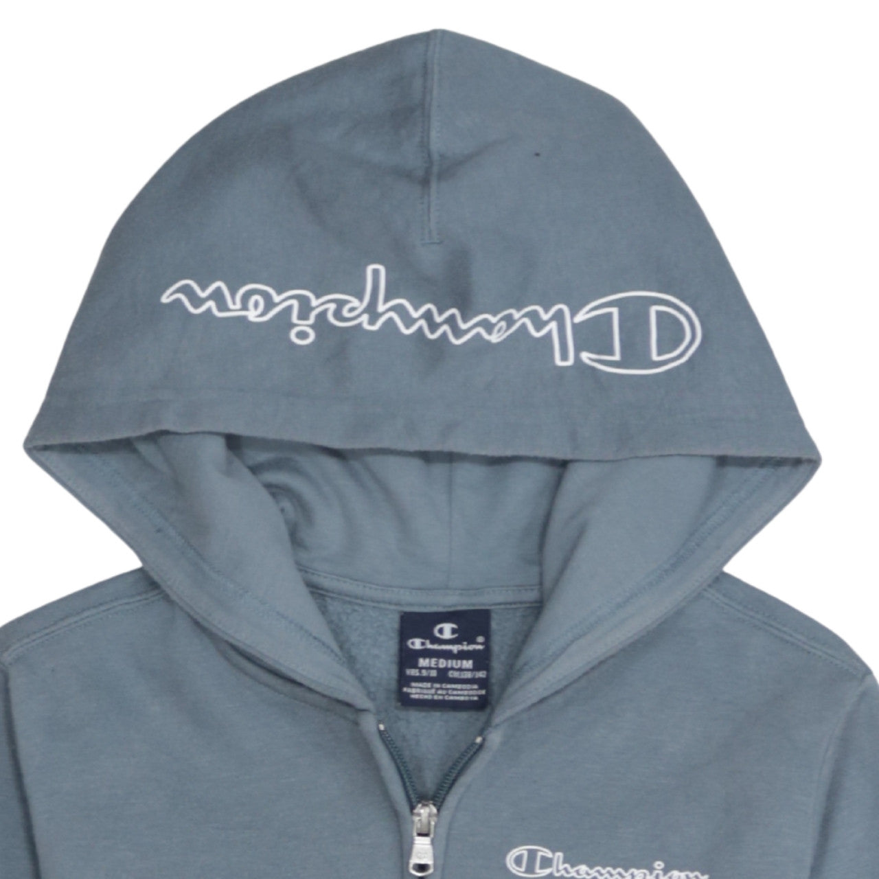 Boys UK Size 9-10 Years Champion Blue Full Zip Hoodie