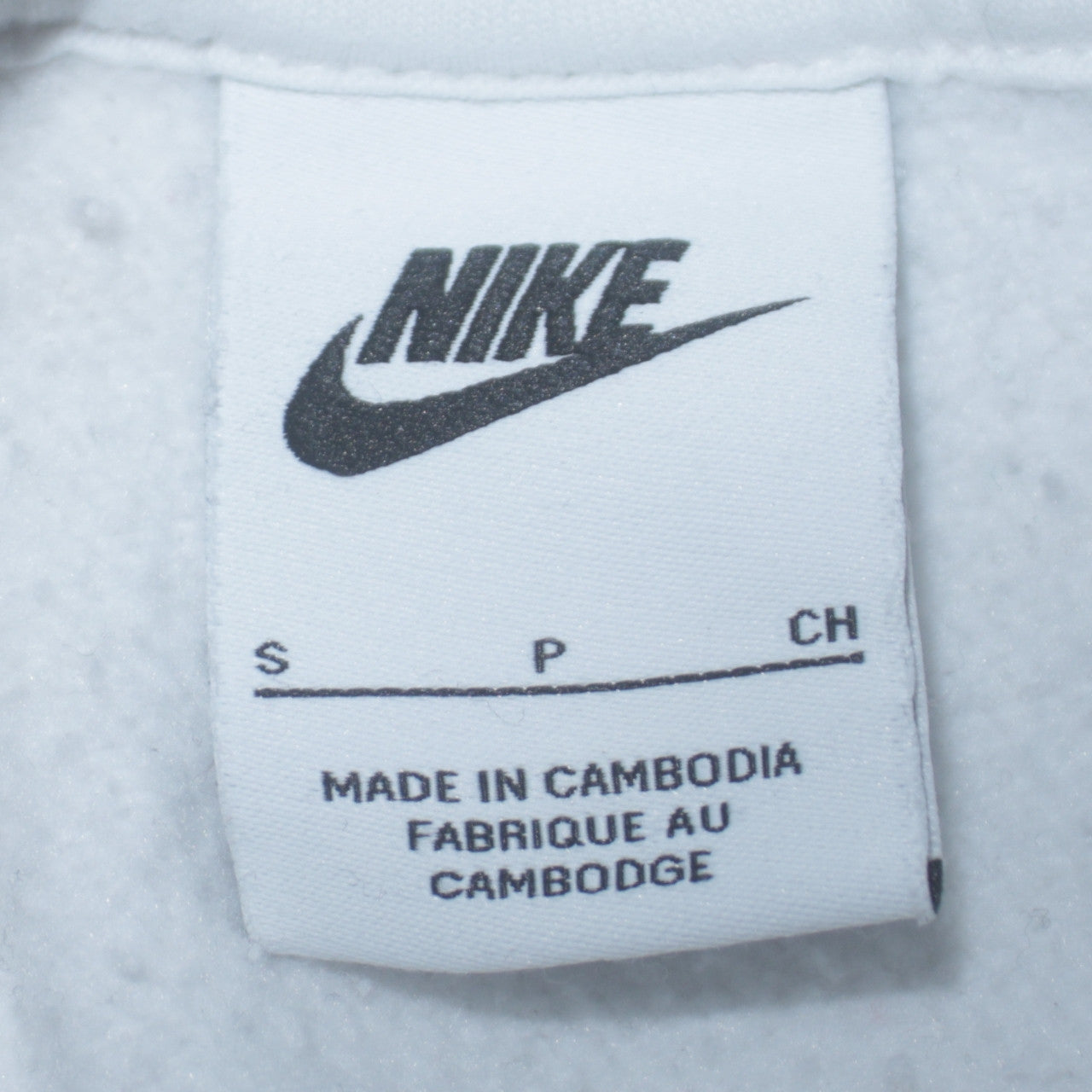 Mens UK Size S Nike White Pullover Hoodie