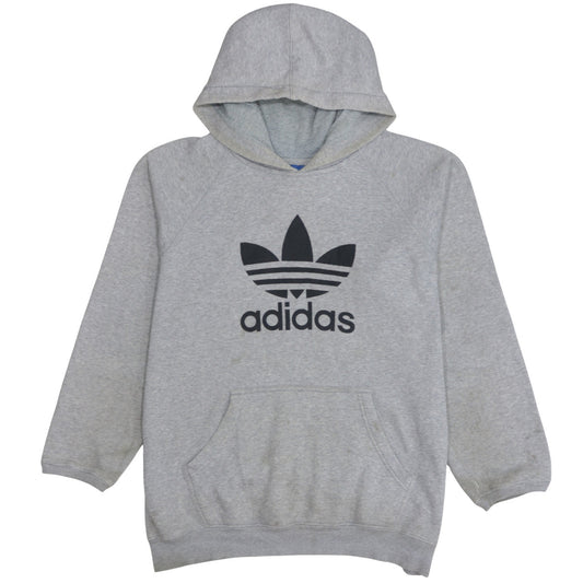 Mens UK Size L adidas Grey Pullover Hoodie
