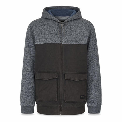 Mens UK Size S Quiksilver Grey Full Zip Hoodie