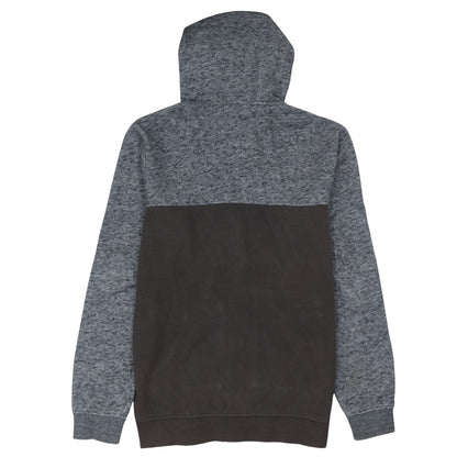 Mens UK Size S Quiksilver Grey Full Zip Hoodie