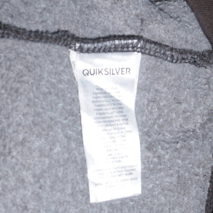 Mens UK Size S Quiksilver Grey Full Zip Hoodie