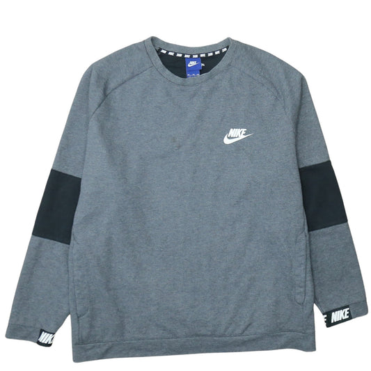 Mens UK Size 2XL Nike Grey Pullover Sweatshirt