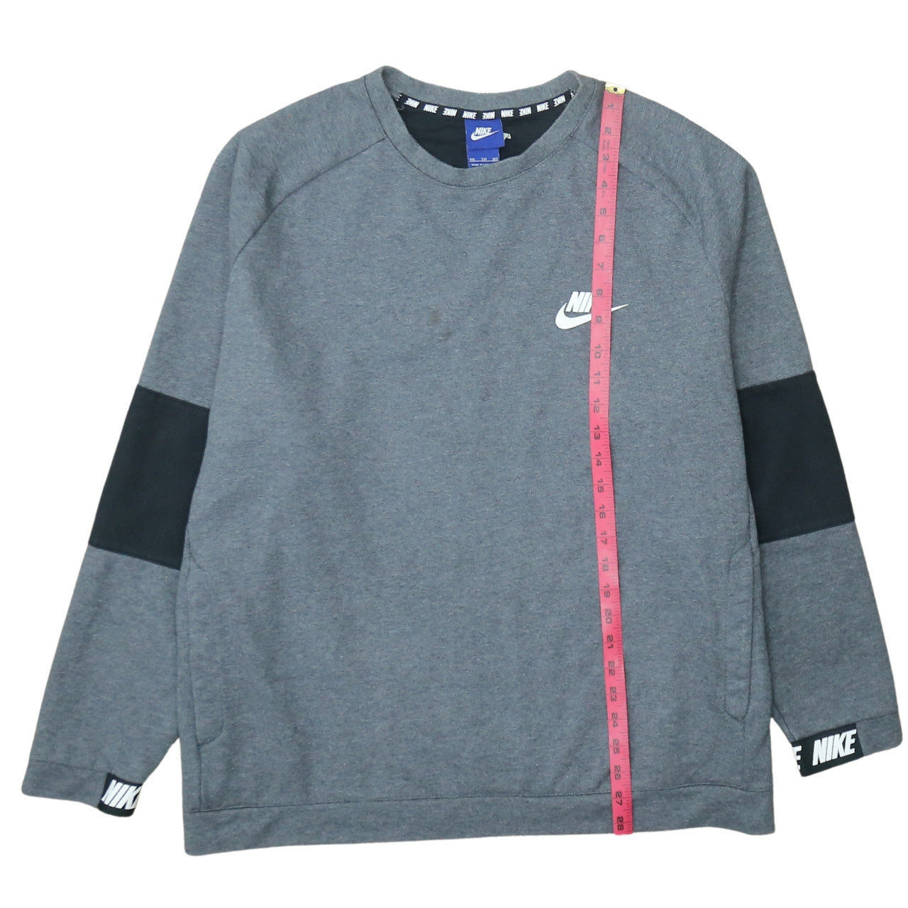 Mens UK Size 2XL Nike Grey Pullover Sweatshirt