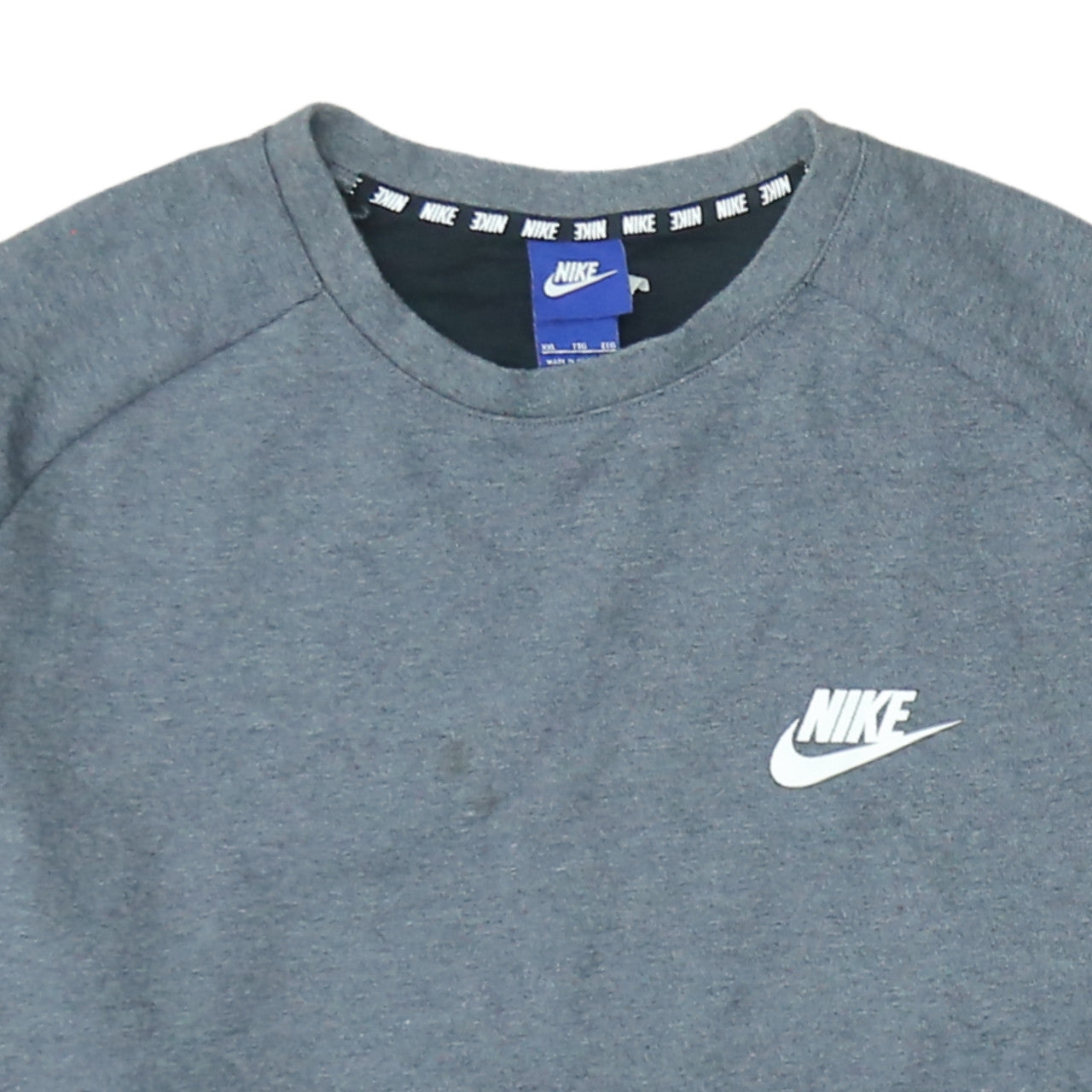 Mens UK Size 2XL Nike Grey Pullover Sweatshirt