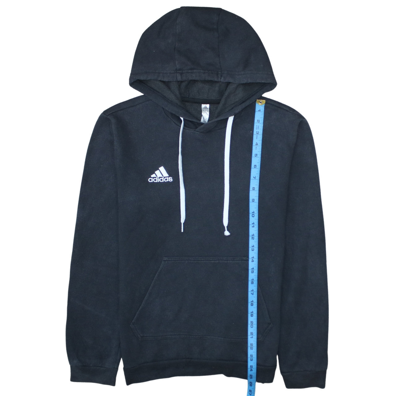 Mens UK Size S adidas Black Pullover Hoodie