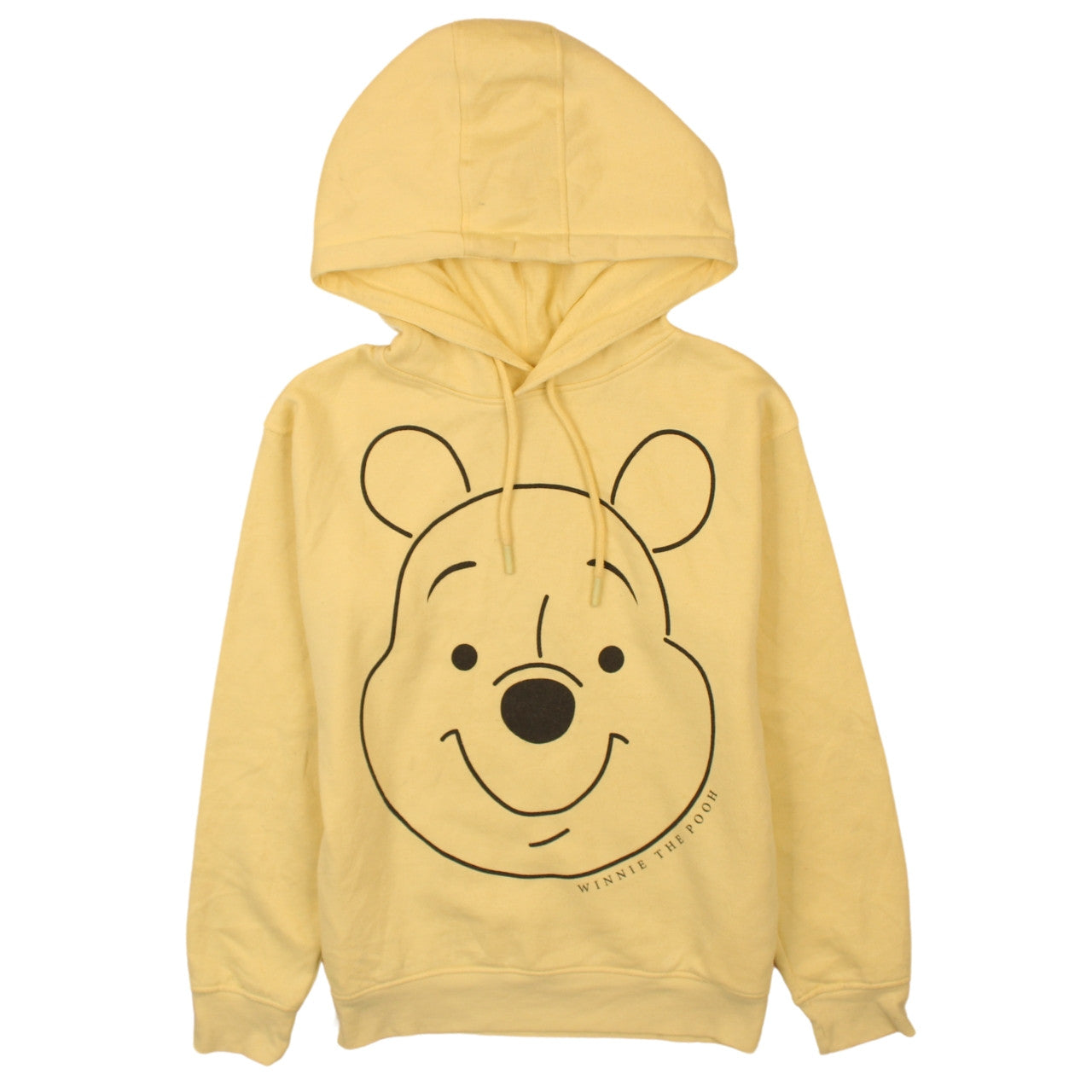 Womens UK Size 2XS Disney Yellow Pullover Hoodie