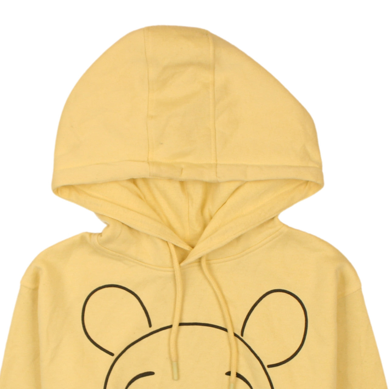 Womens UK Size 2XS Disney Yellow Pullover Hoodie