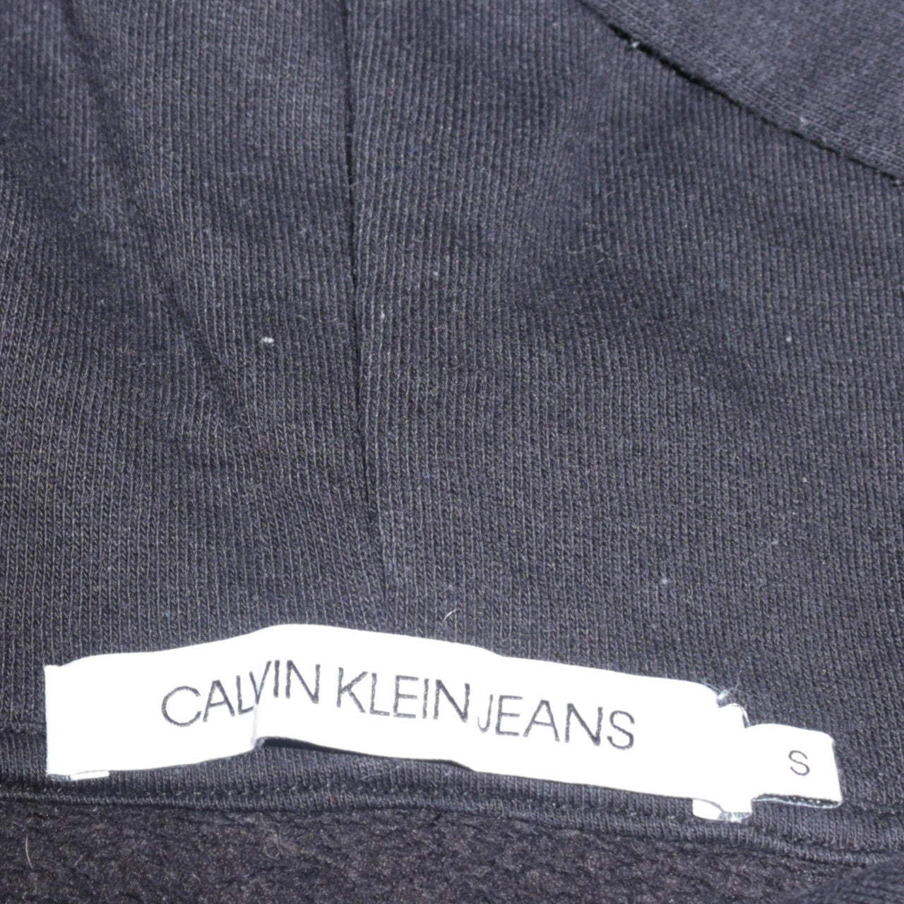 Mens UK Size S Calvin Klein Jeans Black Full Zip Hoodie