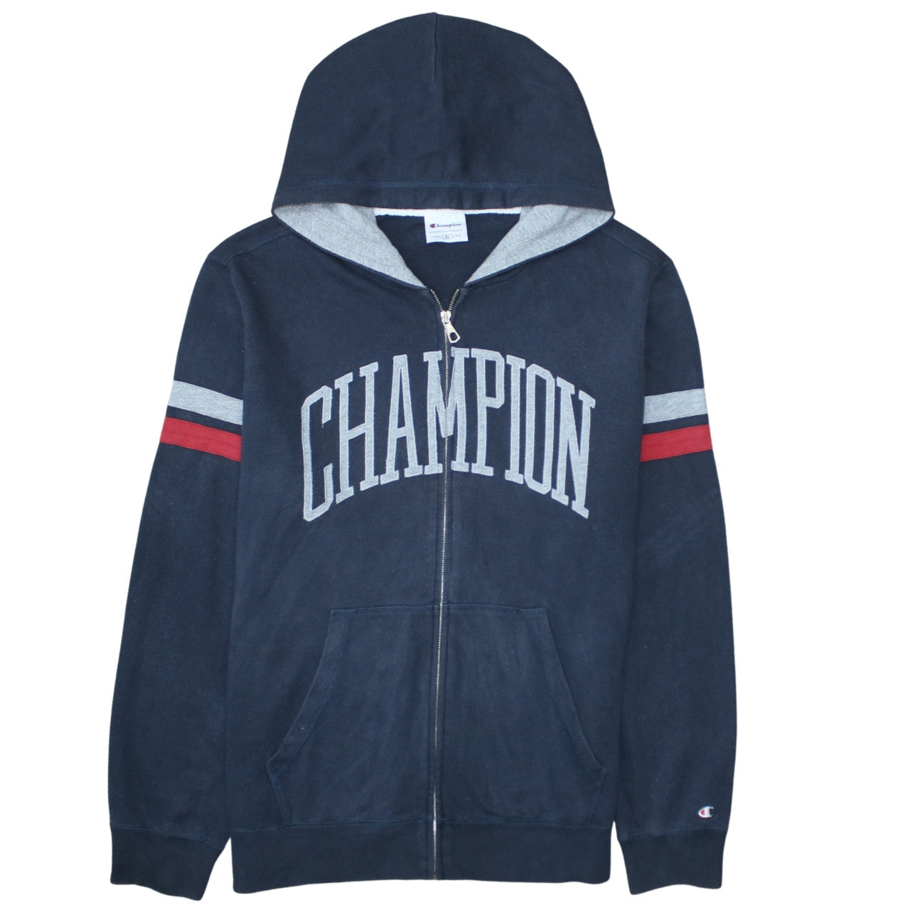 Mens UK Size XL Champion Blue Full Zip Hoodie