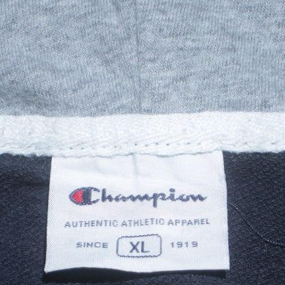Mens UK Size XL Champion Blue Full Zip Hoodie