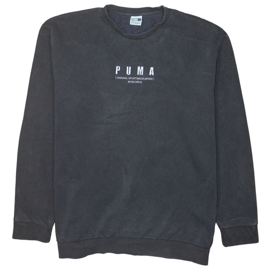 Mens UK Size XL PUMA Black Pullover Sweatshirt