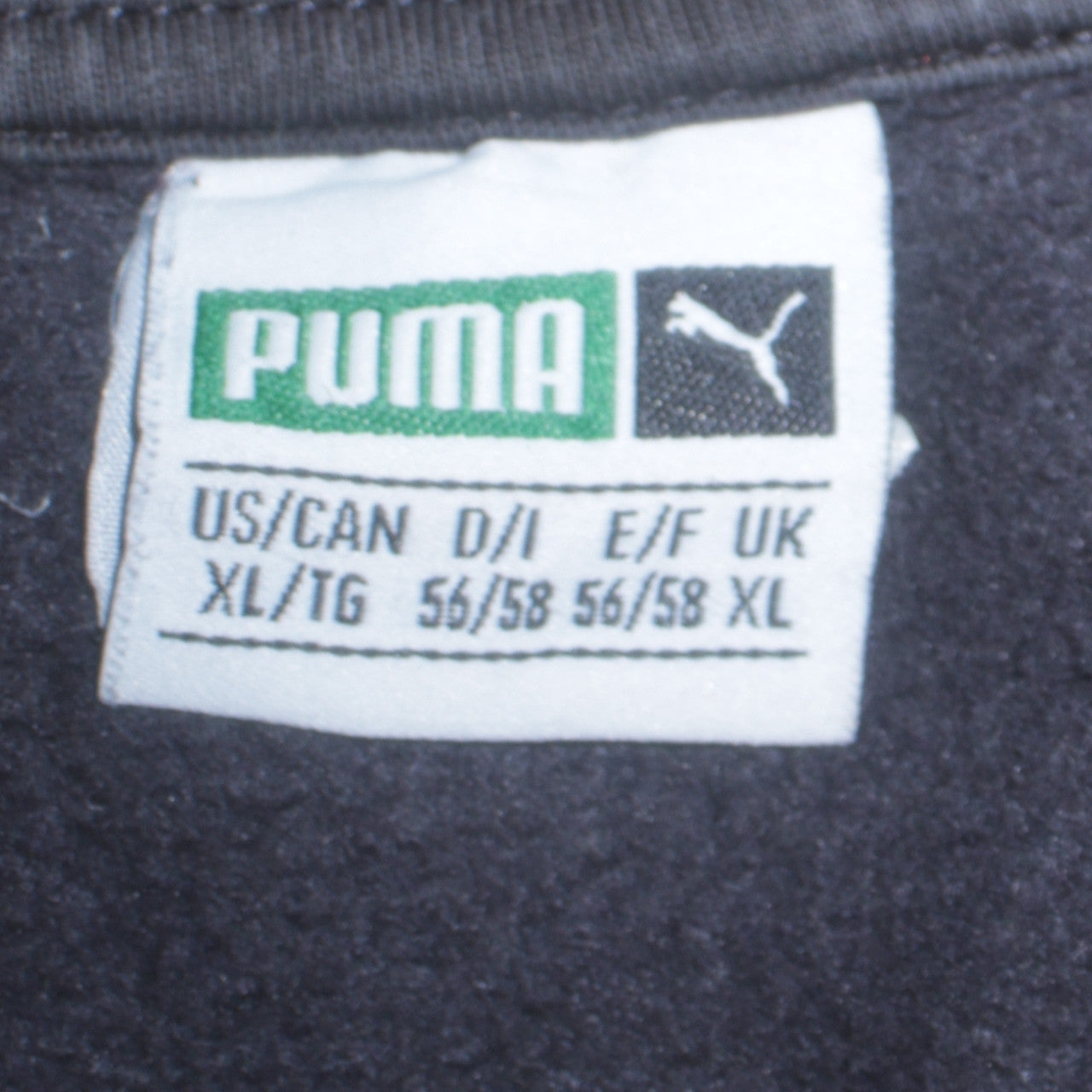 Mens UK Size XL PUMA Black Pullover Sweatshirt