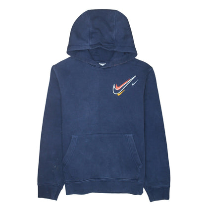 Mens UK Size S Nike Blue Pullover Hoodie