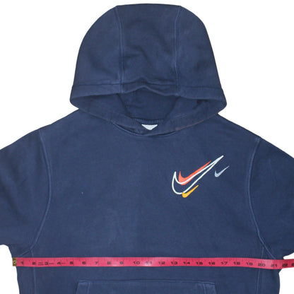 Mens UK Size S Nike Blue Pullover Hoodie