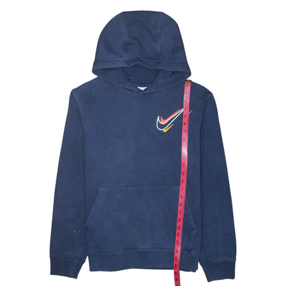 Mens UK Size S Nike Blue Pullover Hoodie