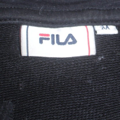 Mens UK Size S FILA Black Pullover Hoodie