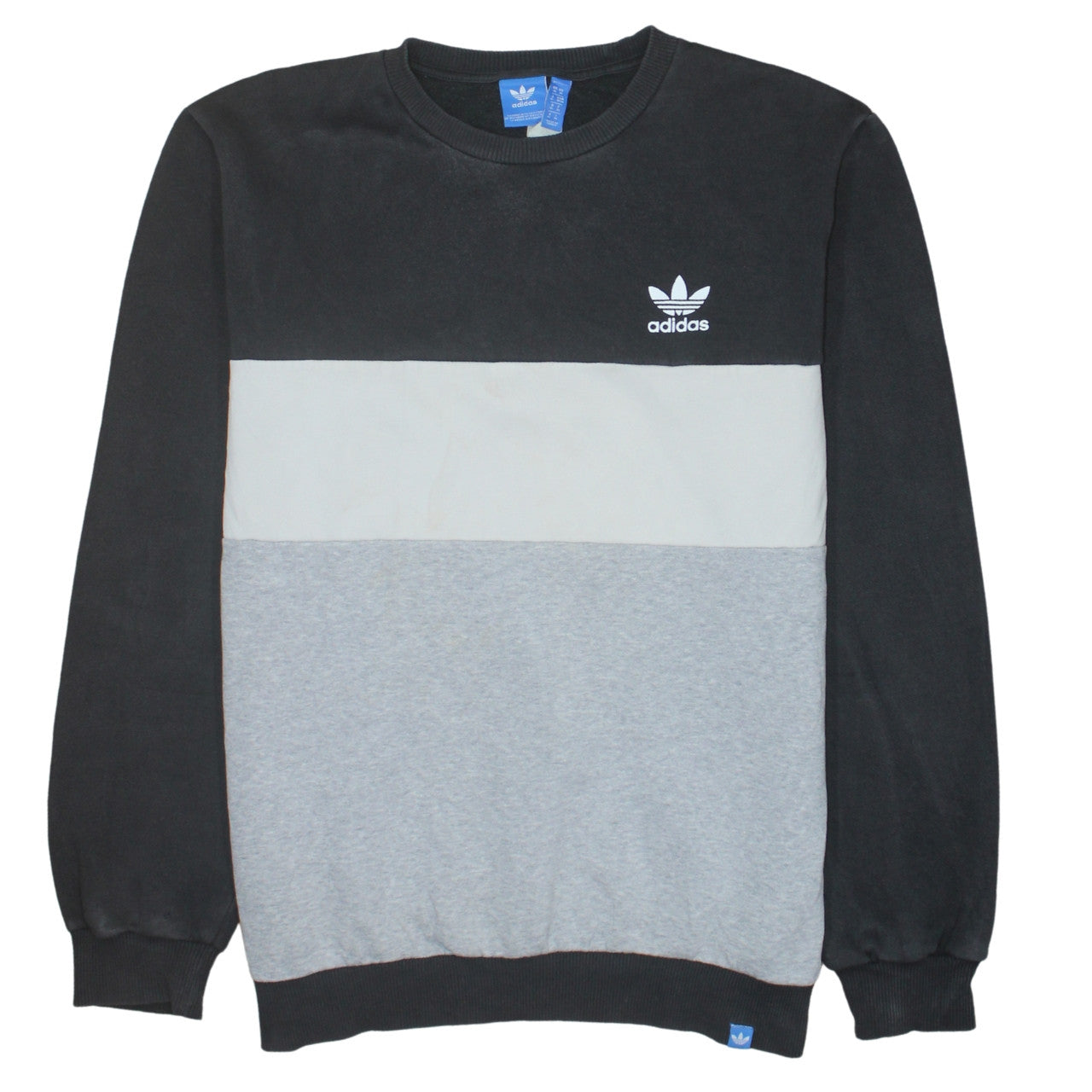 Mens UK Size M adidas Multicoloured Pullover Sweatshirt