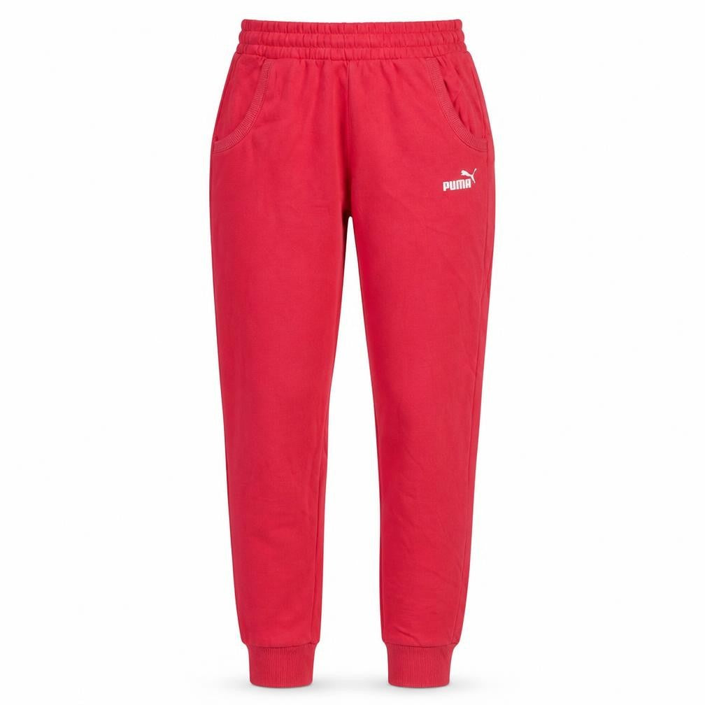 Puma Womens Red Jogger Sweatpants Size 8 Regular Fit Fleece
