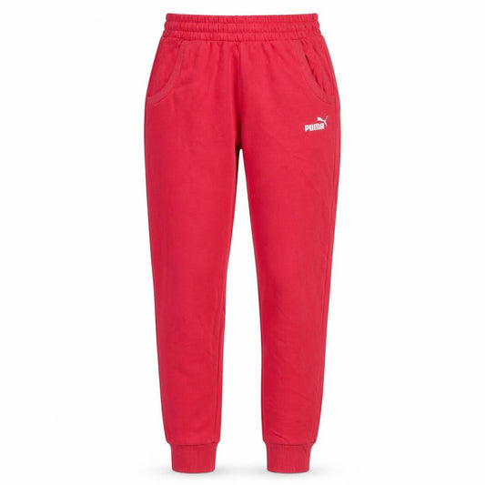 Puma Womens Red Jogger Sweatpants Size 8 Regular Fit Fleece