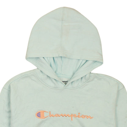 Champion Boys Blue XL Pullover Hoodie with Logo Embroidery