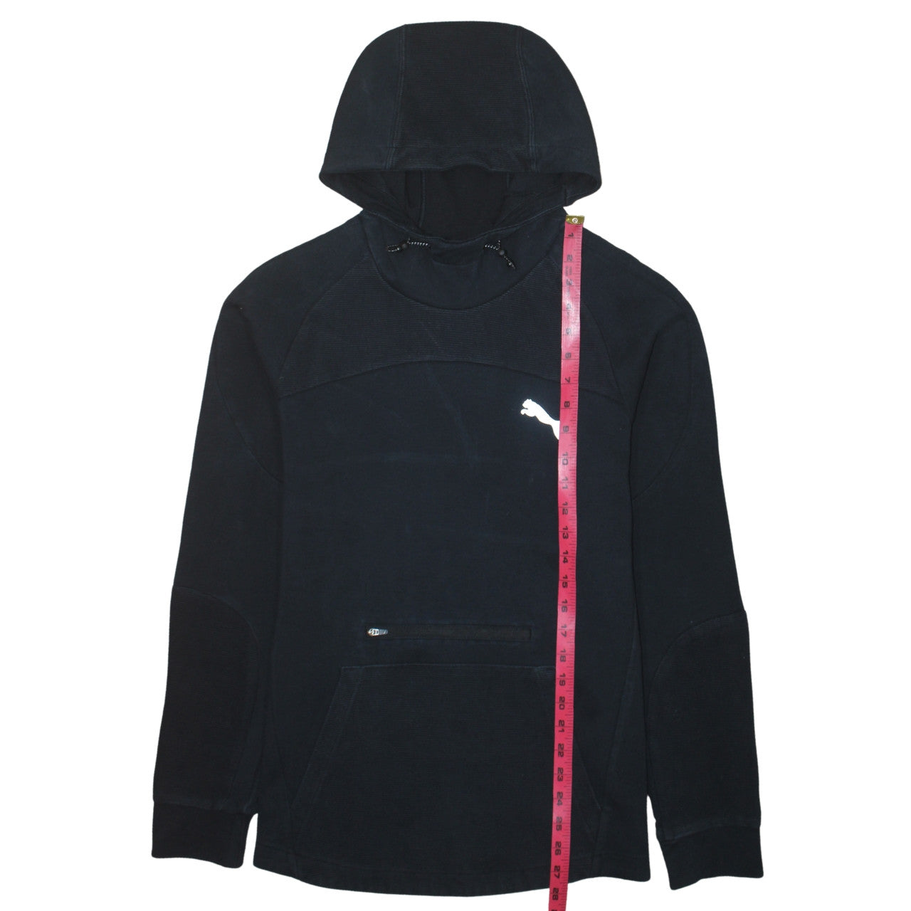 Womens UK Size M PUMA Black Pullover Hoodie
