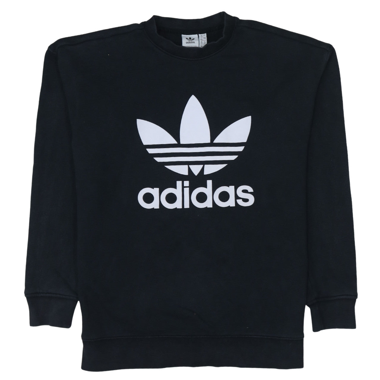 Womens UK Size 12 adidas Black Pullover Sweatshirt