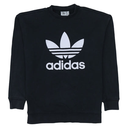 Womens UK Size 12 adidas Black Pullover Sweatshirt