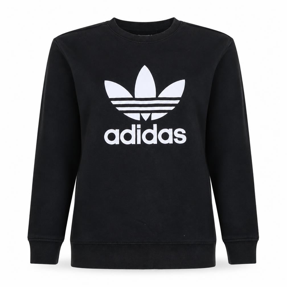 Womens UK Size 12 adidas Black Pullover Sweatshirt