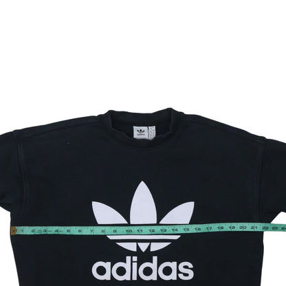 Womens UK Size 12 adidas Black Pullover Sweatshirt