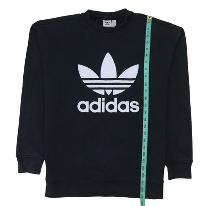 Womens UK Size 12 adidas Black Pullover Sweatshirt