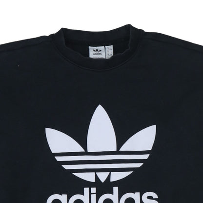 Womens UK Size 12 adidas Black Pullover Sweatshirt