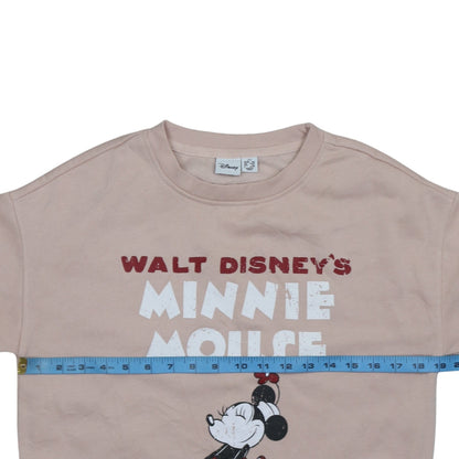 Womens UK Size 2XS Disney Beige Pullover Sweatshirt