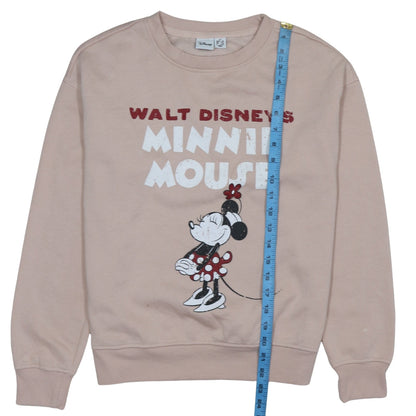 Womens UK Size 2XS Disney Beige Pullover Sweatshirt