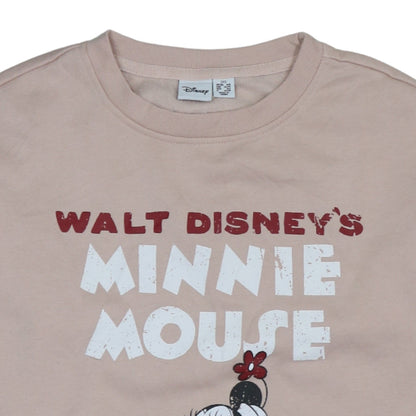 Womens UK Size 2XS Disney Beige Pullover Sweatshirt