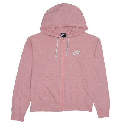 Womens UK Size M Nike Pink Full Zip Hoodie
