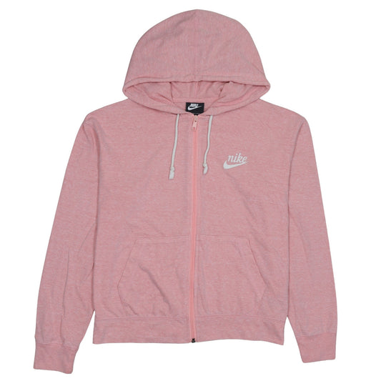 Womens UK Size M Nike Pink Full Zip Hoodie