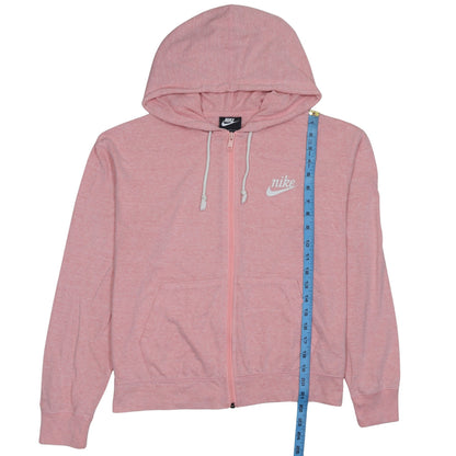 Womens UK Size M Nike Pink Full Zip Hoodie