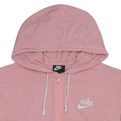 Womens UK Size M Nike Pink Full Zip Hoodie