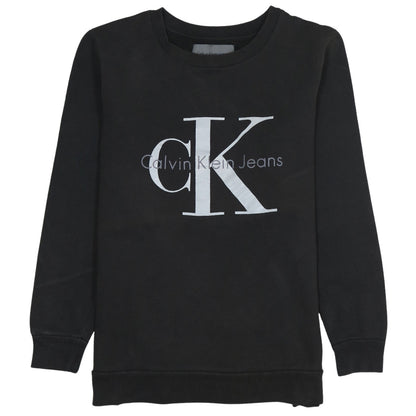 Mens UK Size M Calvin Klein Jeans Black Pullover Sweatshirt